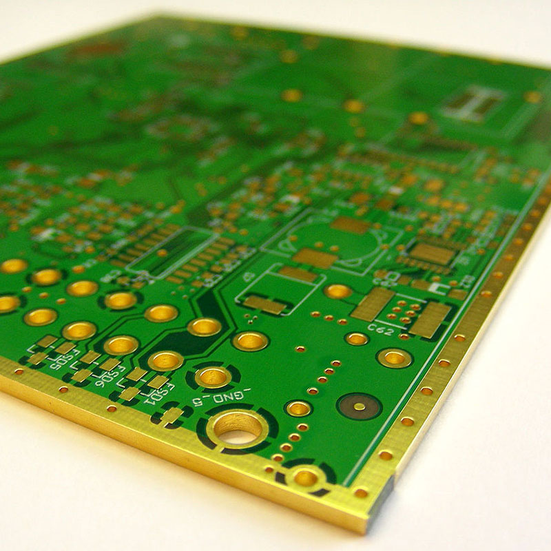 4 слоя PCB кромки, покрывающее боковое покрытие FR4 (TG170) Материал погружение по погружению золота