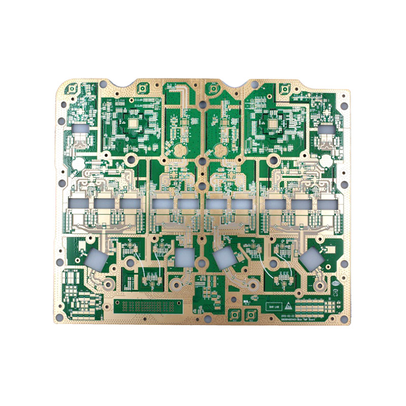 Многослойный гибридный PCB Rogers 4350B FR4 погружение золота