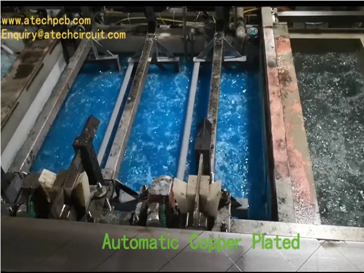 Automatic copper plated(PTH) - PCB fabrication process